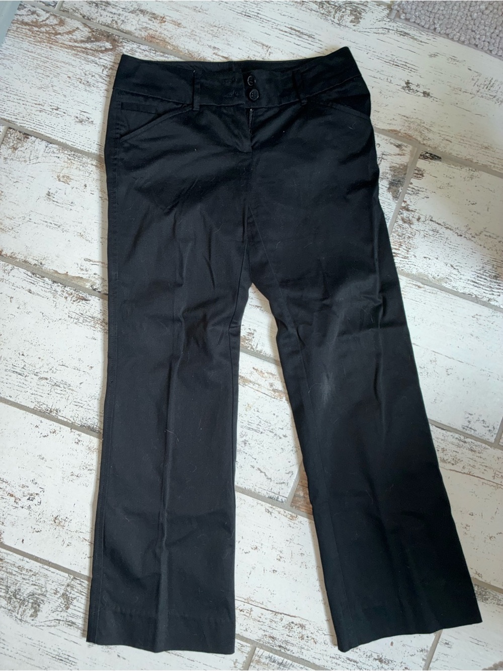 New York & Company Black Straight-Leg Dress Pants
